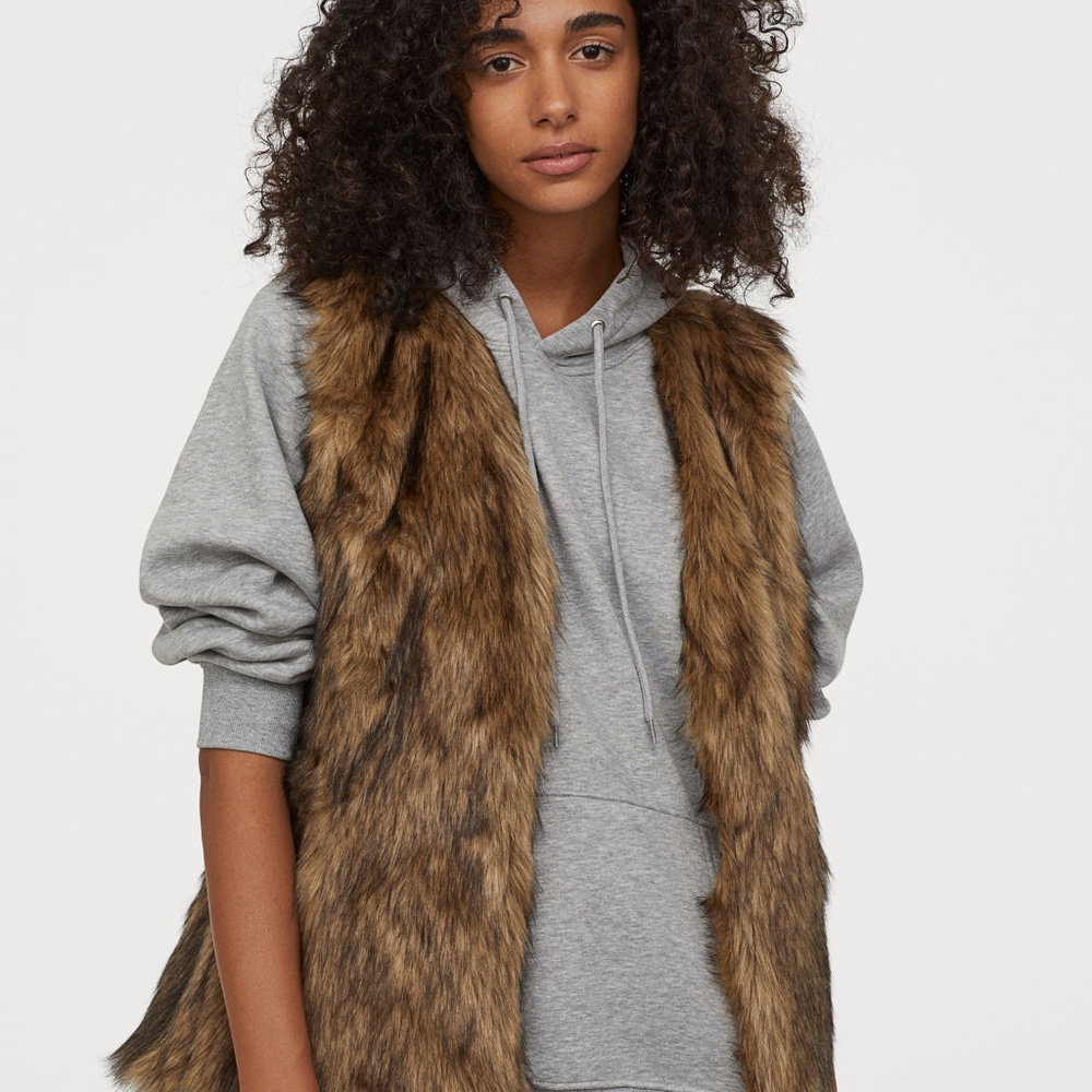 Tobi Mocha As Ever Be Faux Fur Vest